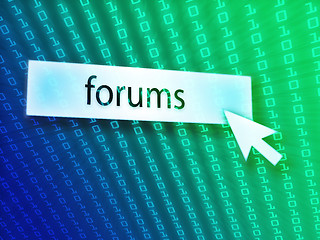 Image showing Forum button