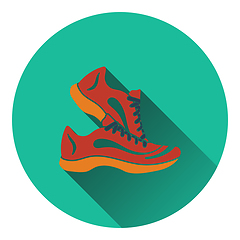 Image showing Icon of Fitness sneakers