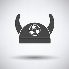 Image showing Football fans horned hat icon