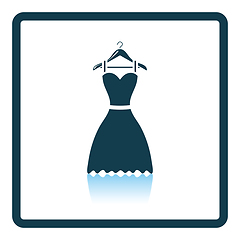 Image showing Elegant dress on shoulders icon