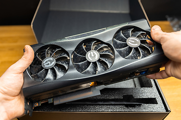 Image showing High end Graphics card closeup