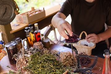 Image showing herbalist small business owner