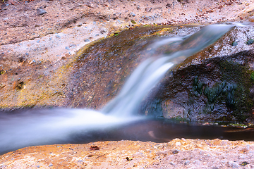 Image showing detail of beautiful waterfall in Apuseni