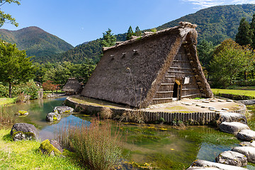 Image showing Gassho style house in Shirakawa go