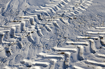 Image showing Road under the snow