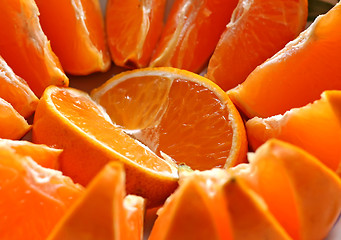 Image showing Sliced oranges