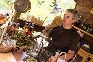 Image showing herbalist small business owner