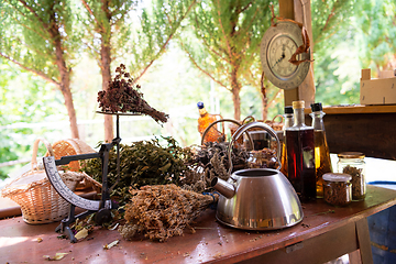 Image showing herbalist workshop