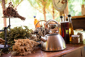 Image showing herbalist workshop