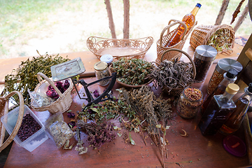 Image showing herbalist workshop