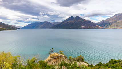 Image showing scenery at Lake Te Anau, New Zealand