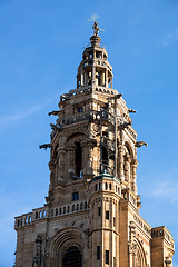 Image showing statue at the top of the Kilian Church in Heilbronn Germany