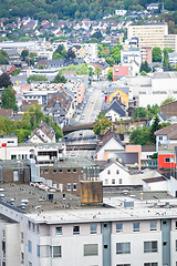 Image showing aerial view over Siegen Germany