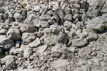 Image showing big pile of rocks and boulders in a heap