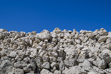 Image showing big pile of rocks and boulders in a heap