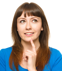 Image showing Portrait of a happy young woman