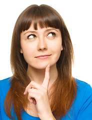 Image showing Portrait of a happy young woman