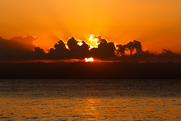Image showing Beautiful sunset over sea, Madagascar