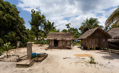 Image showing Africa malagasy huts in Maroantsetra region, Madagascar