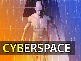 Image showing Cyberspace illustration