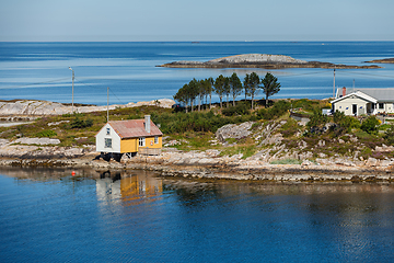 Image showing Beautiful view on norwegian fjords