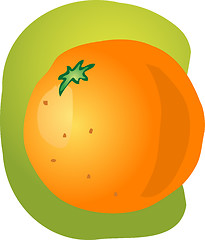 Image showing Whole orange illustration