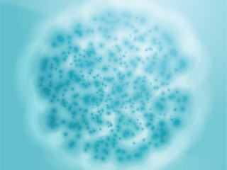 Image showing Bacterial cell growth illustration