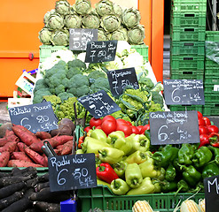 Image showing Vegetable market