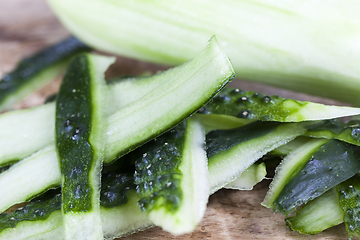 Image showing Bark from peeled cucumber.