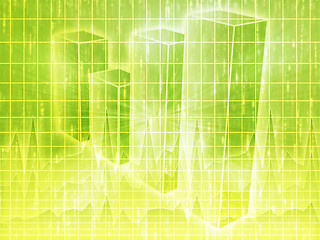 Image showing Spreadsheet business charts