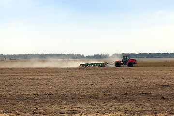 Image showing processing of agricultural fields