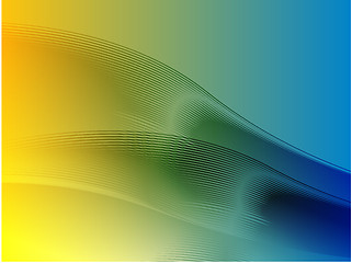 Image showing Wavy glowing colors