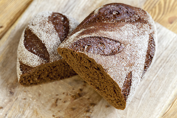 Image showing black rye bread