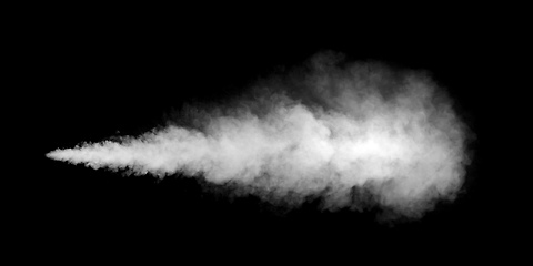 Image showing white smoke texture on black background