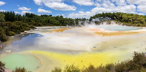 Image showing geothermal activity at Rotorua in New Zealand