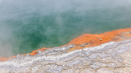 Image showing hot sparkling lake in New Zealand