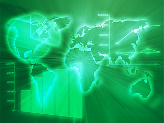 Image showing Spreadsheet business charts