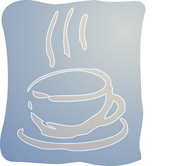 Image showing Cup of coffee illustration