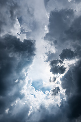 Image showing bad weather storm clouds