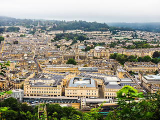 Image showing HDR Aerial view of Bath