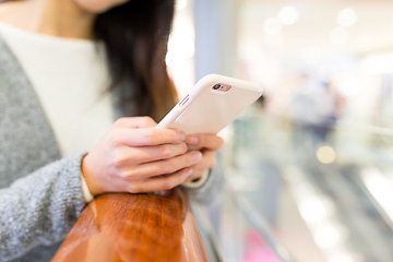 Image showing Woman use of mobile phone