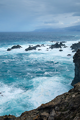 Image showing natural swimming pools on Tenerife island