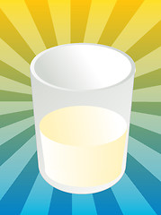 Image showing Glass of milk