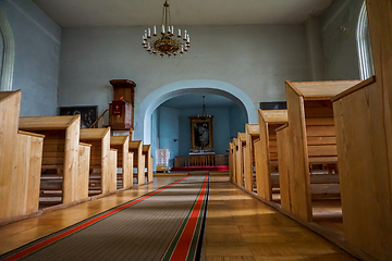 Image showing Interior of the Koknese Evangelical Lutheran Church. 