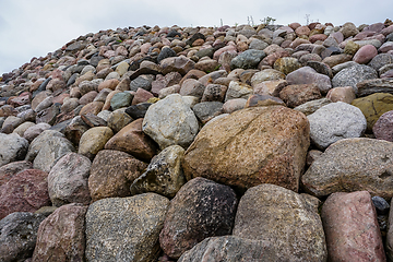 Image showing Stones in Koknese in the park Garden of Destinies in Latvia.