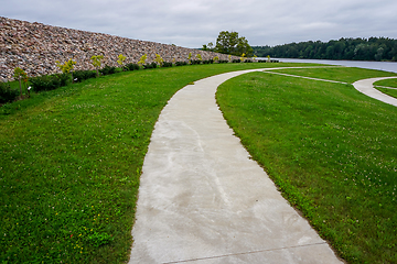 Image showing Stones in Koknese in the park Garden of Destinies in Latvia.