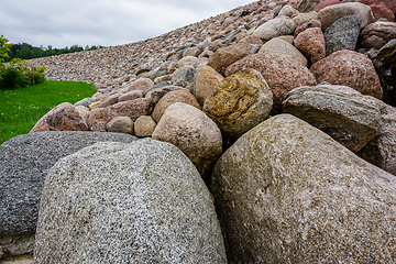 Image showing Stones in Koknese in the park Garden of Destinies in Latvia.