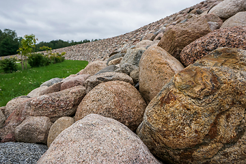 Image showing Stones in Koknese in the park Garden of Destinies in Latvia.