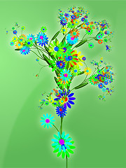 Image showing Floral nature themed design illustration