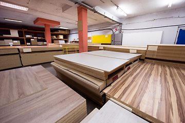 Image showing modern wooden furniture factory